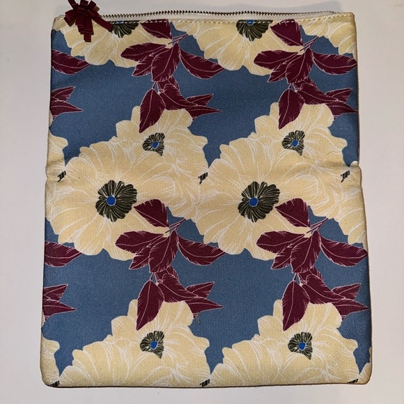 Rachel Pally Cream Pouch with Red Tassel